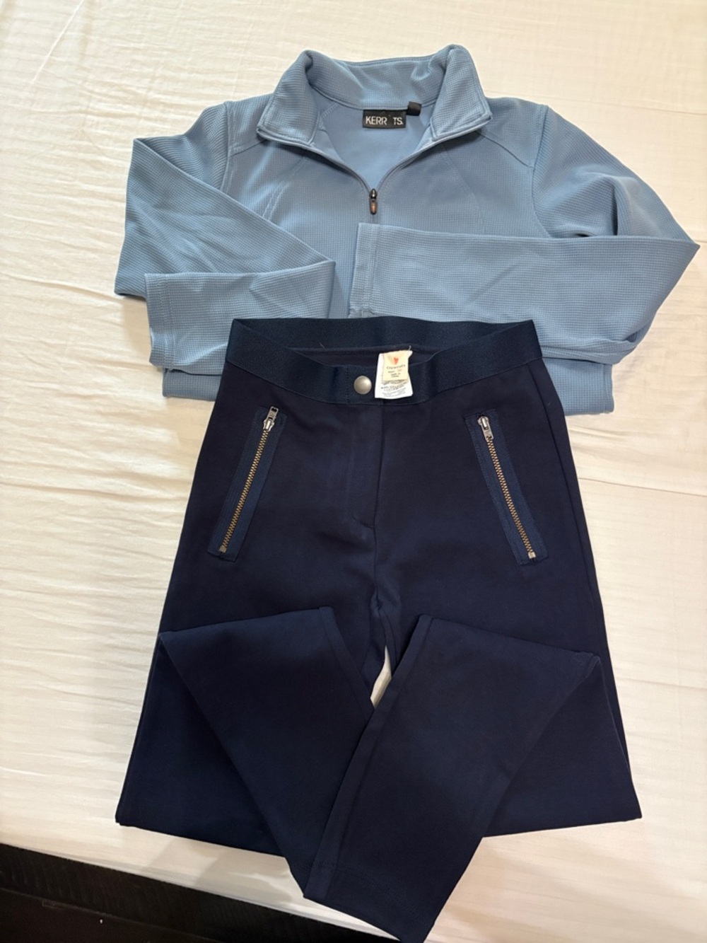 Kerrits Navy Skinny Riding Pants with Zip Pockets